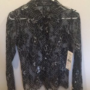 Karen Kane lace shirt